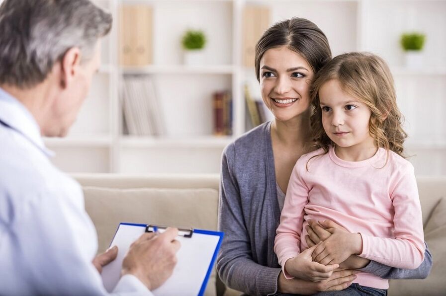 consultation with a specialist if the child has warts